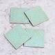Handmade Sky Blue Pattern Wooden Coasters - Pack of 4